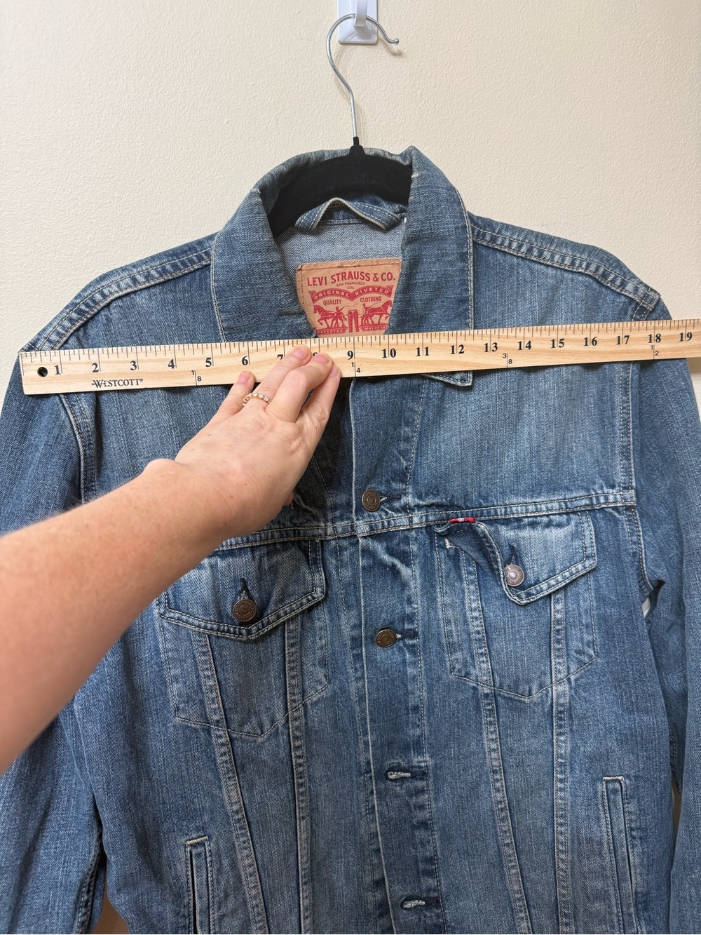 Levi's Men’s S Original Trucker Jean Jacket Classic Preppy Fall Cowboy Neutral - Picture 11 of 12